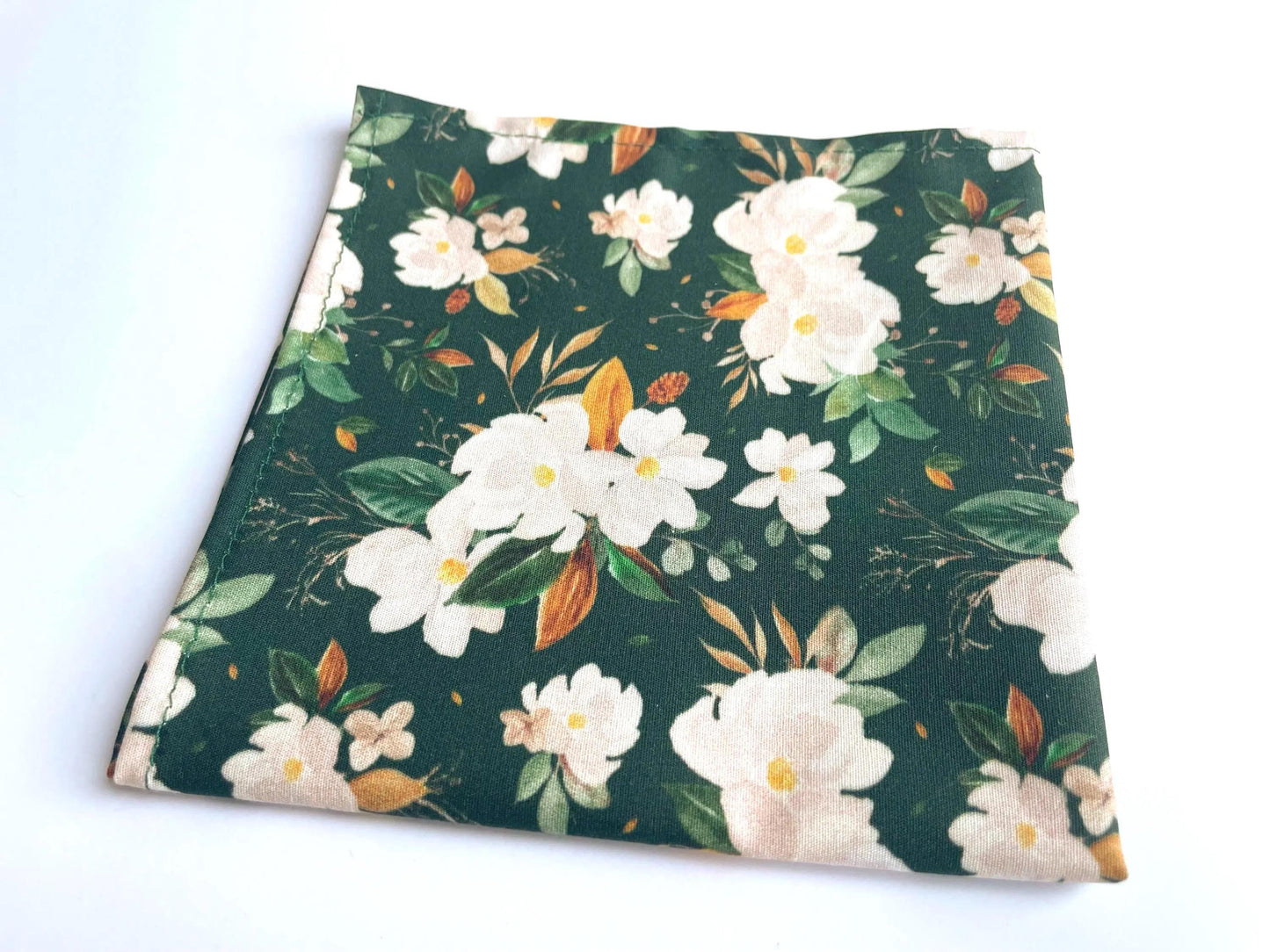 Emerald green floral neck tie, floral green wedding long tie for men and boys, rustic wedding tie, boho style necktie, grooms green tie
