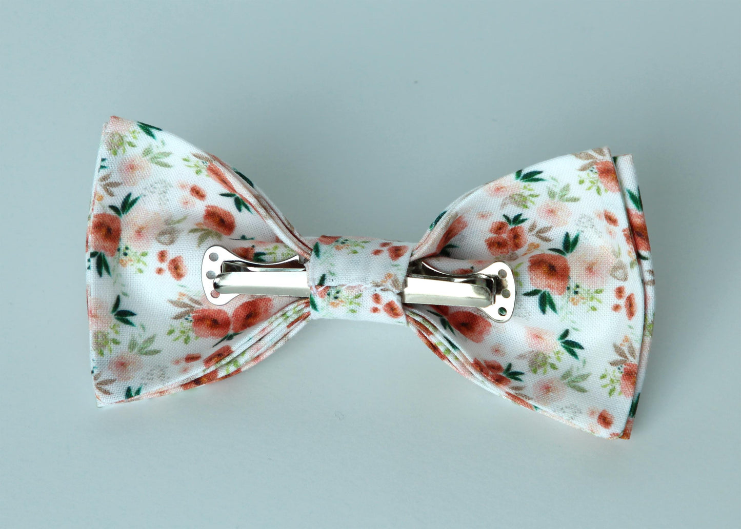 Fall floral necktie for men, copper floral tie, rustic wedding skinny tie, burnt orange and green floral tie