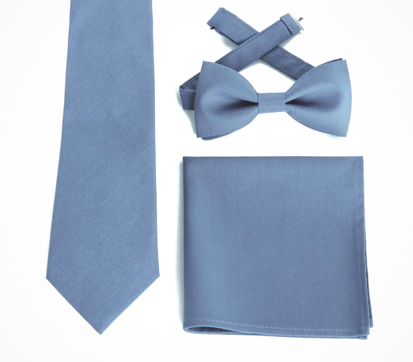 Slate blue necktie for men and boys, dusty flue wedding necktie, long tie, skinny tie for groom, groomsmen blue skinny tie