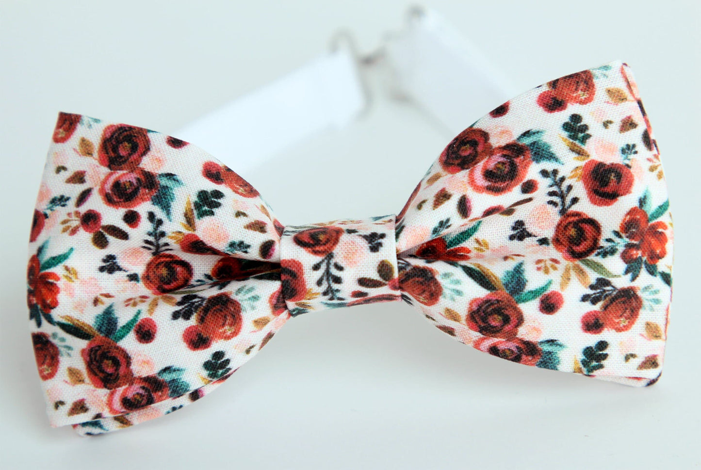 Burgundy roses floral mens bow tie, wedding grooms bow tie, maroon flowers bowtie, kids boys floral bow tie, marsala and blush floral tie