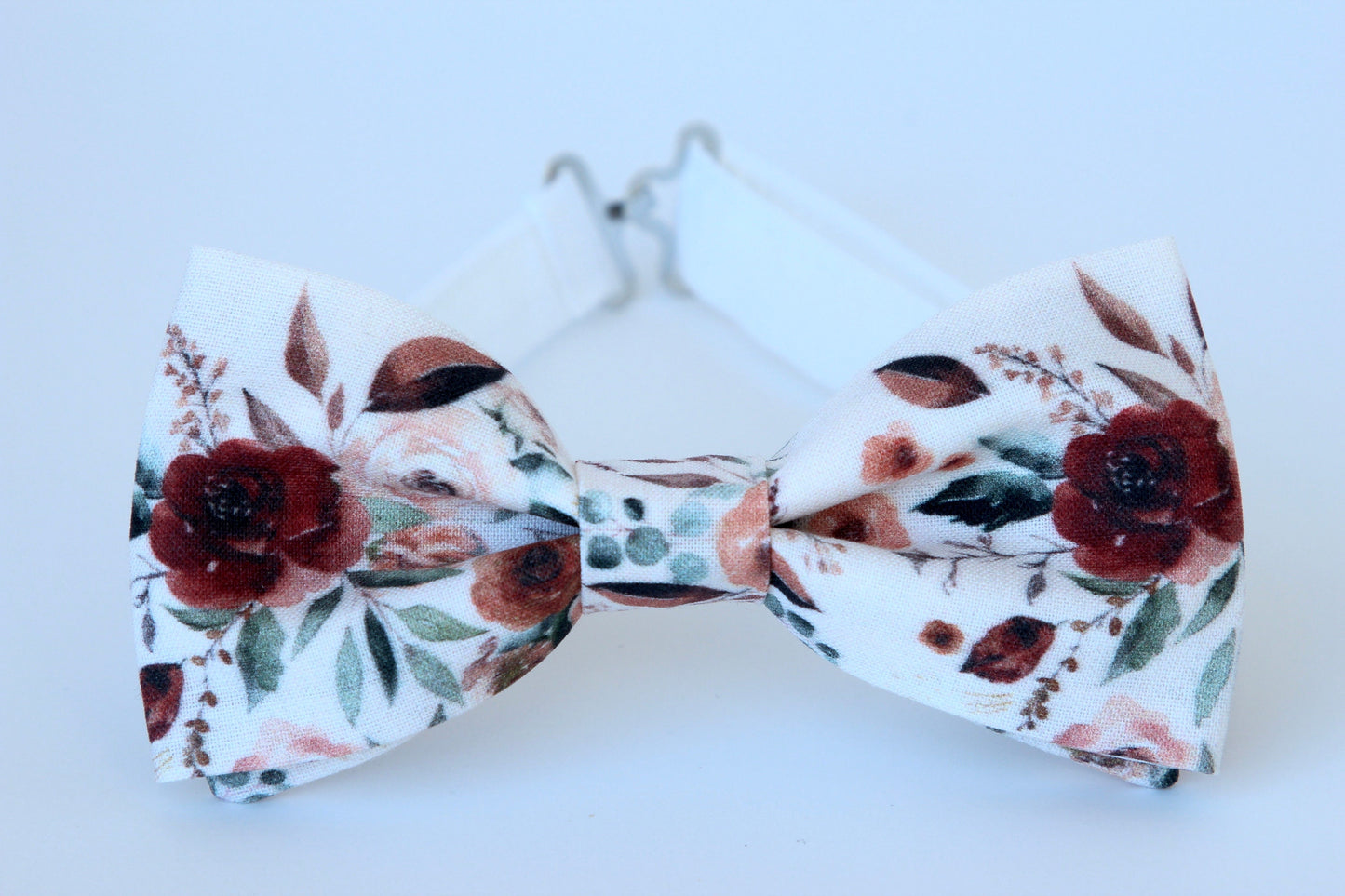 Burgundy floral men's necktie, bow tie, pocket square, wine wedding grooms groomsmen, fall floral bowtie, boys ring bearer