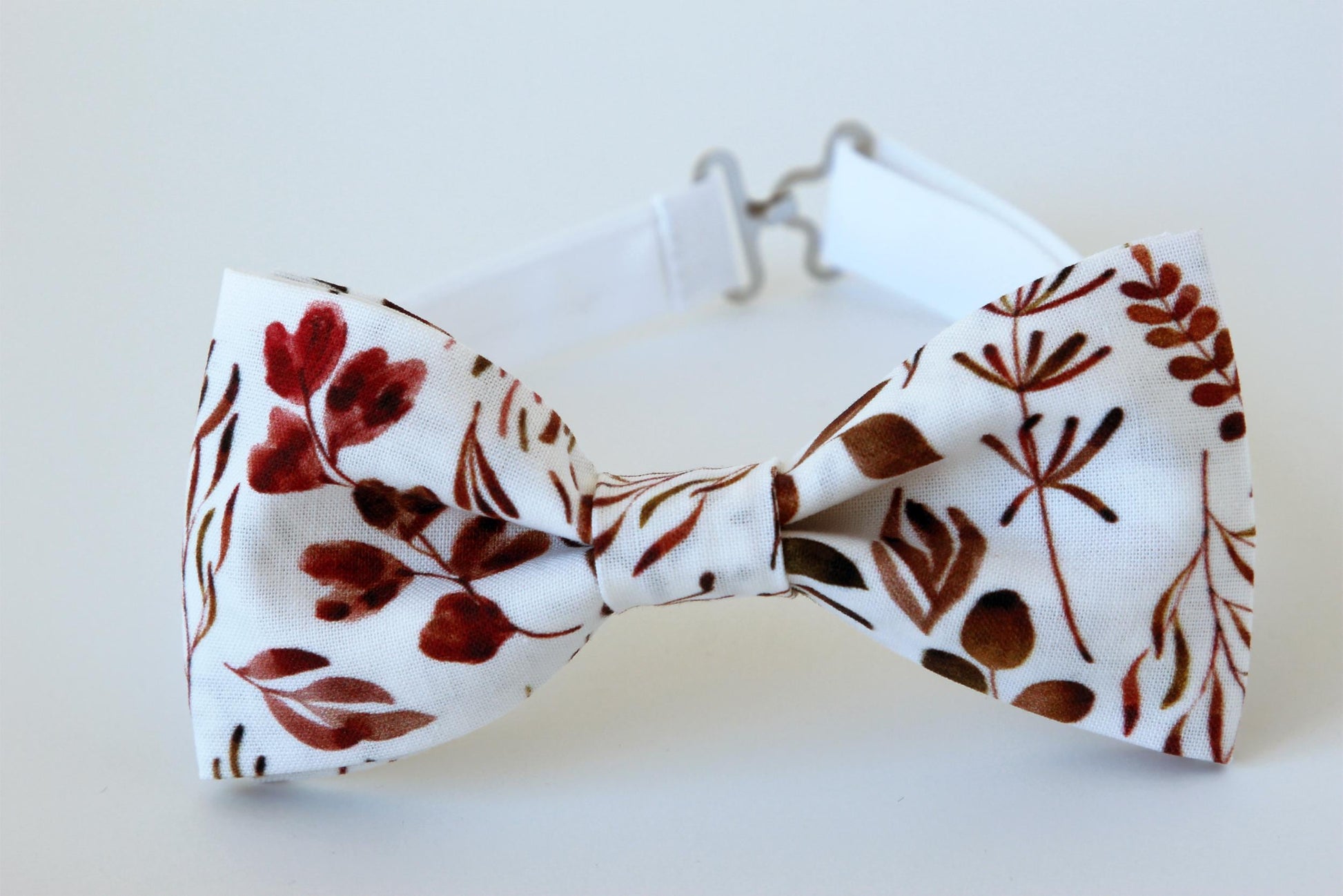 Burnt orange floral mens ties, wedding autumn necktie, bow tie, pocket square, terracotta floral tie, boys grooms groomsmen fall necktie