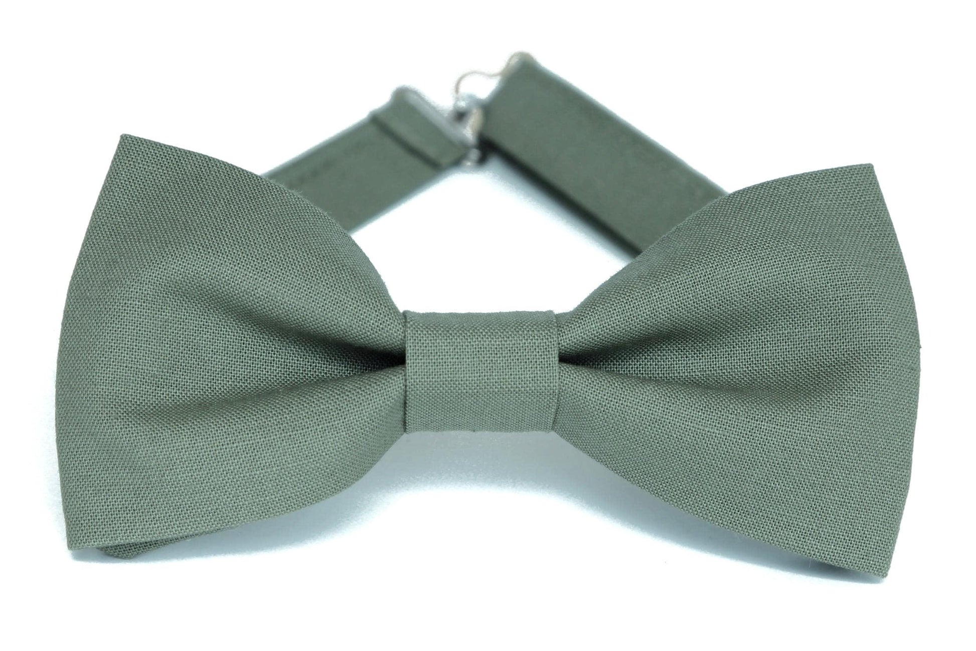 Eucalyptus green bow tie, neck tie, pocket square for men and boys, dusty green bowtie, ring bearer outfit, rustic wedding, boho style