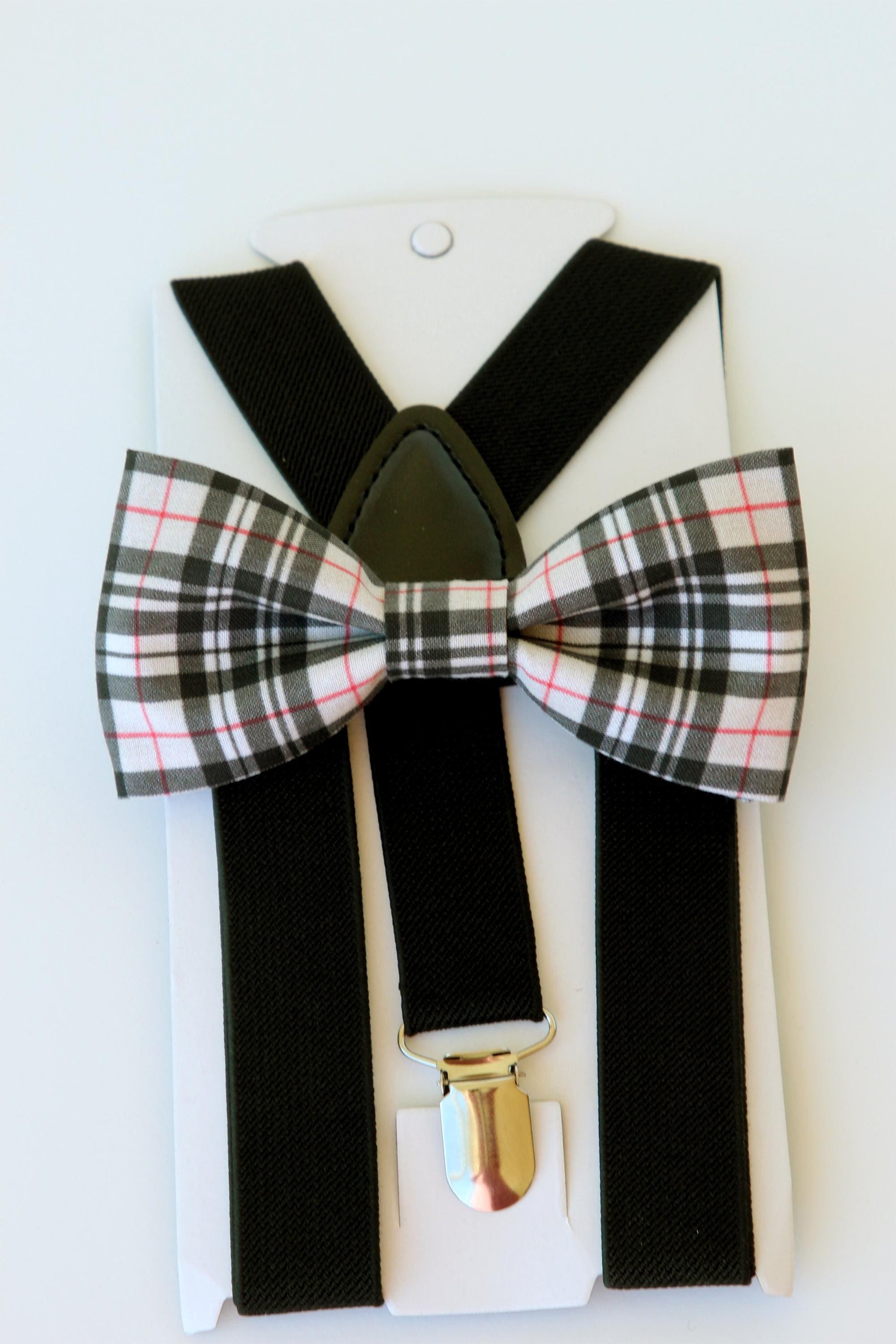 Plaid bow tie for men, boys plaid bow tie, light tan black plaid bowtie, plaid bow tie, autumn plaid men's bow tie, tan red black bow tie