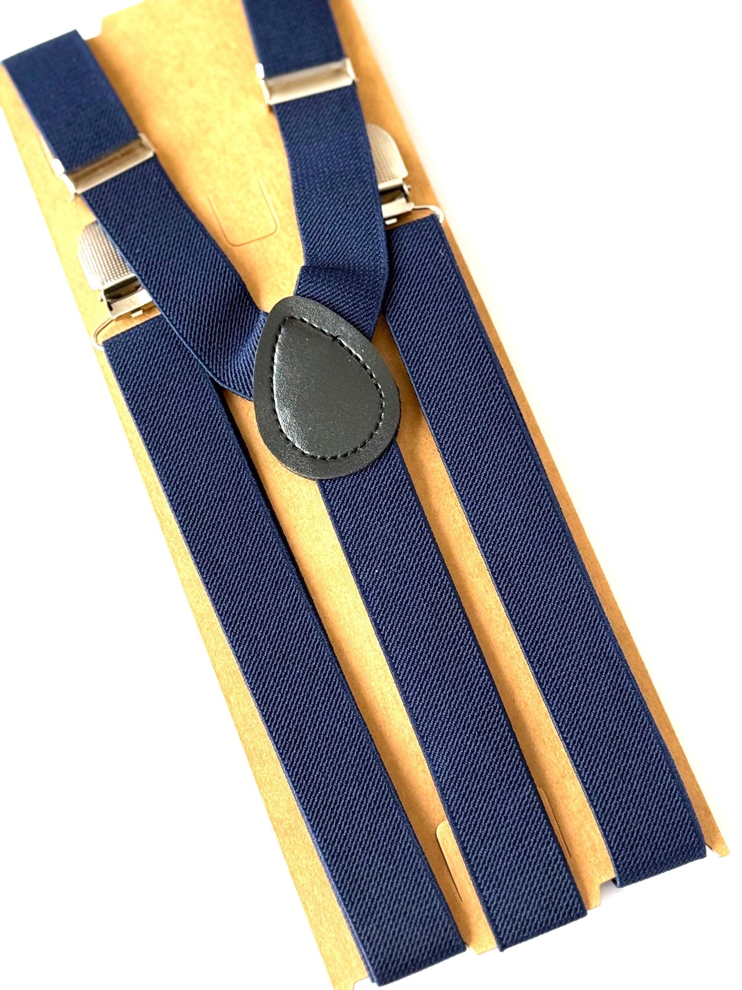 Tan navy floral bow tie and suspenders set for men and boys, navy blue suspenders, navy blue flowers bow tie, pocket square, necktie