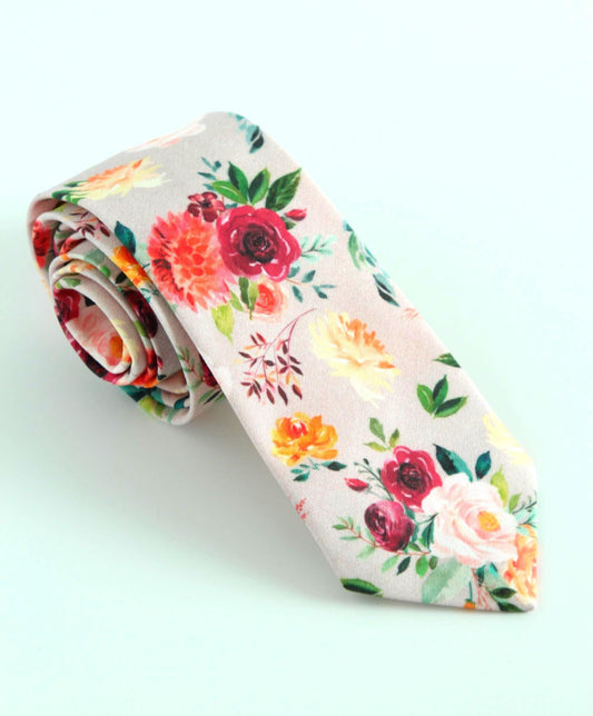 Floral neck tie, Wedding ties, floral skinny tie for men, ties for groomsmen, men’s floral necktie, pocket square, floral bow tie