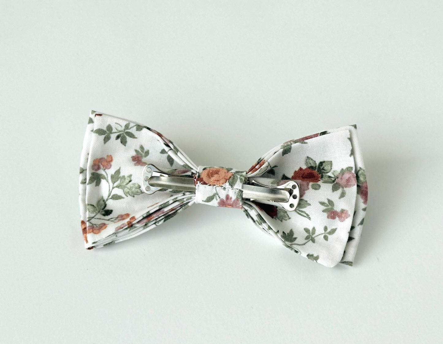 Green rust floral necktie, floral tie for men and boys, spring floral necktie, wedding skinny tie, regular tie