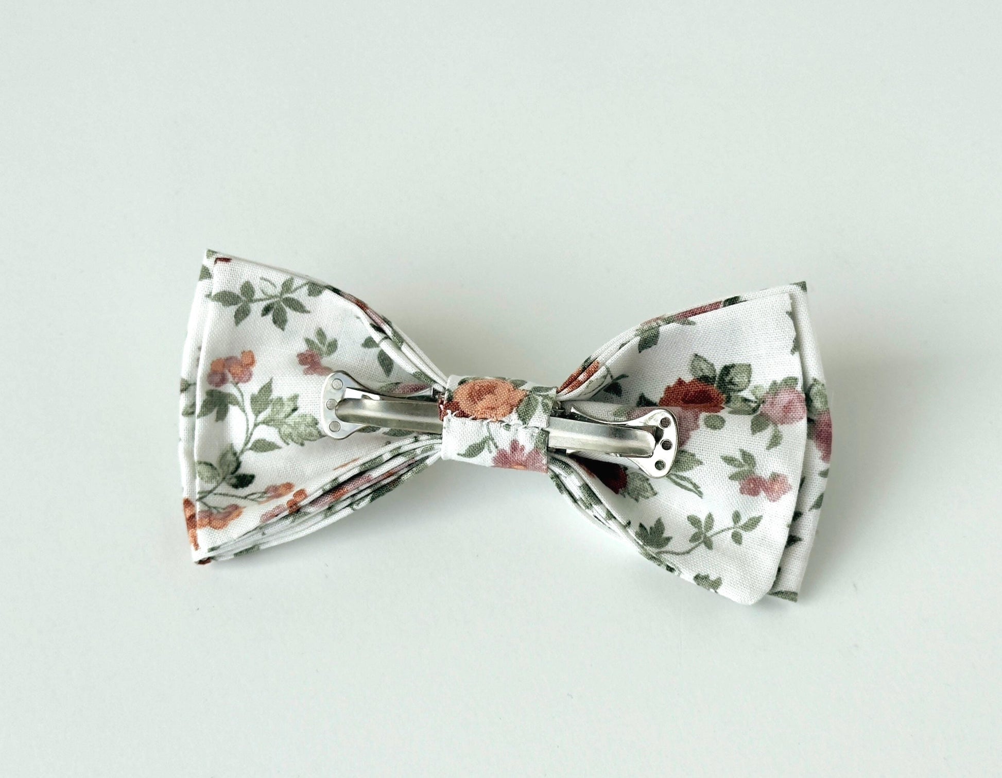 Green rust floral necktie, floral tie for men and boys, spring floral necktie, wedding skinny tie, regular tie