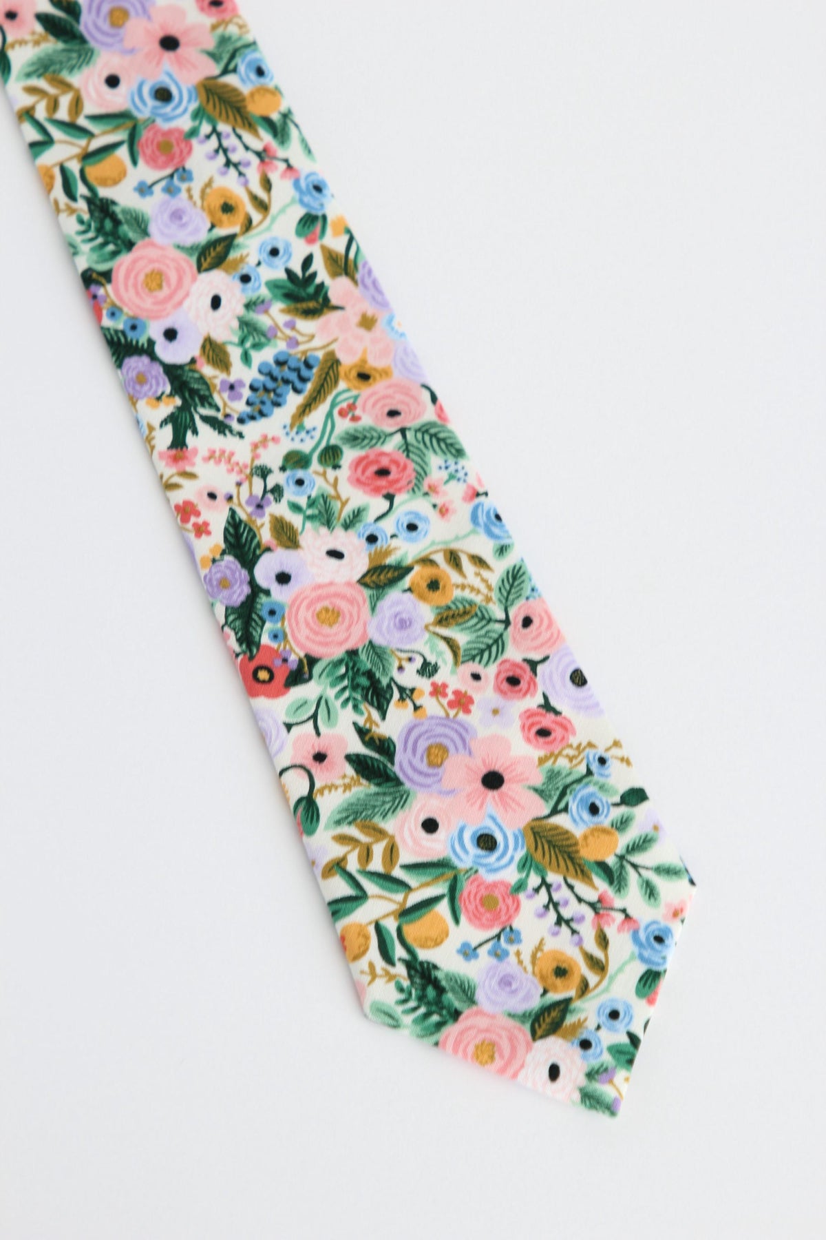 Pastel Floral Tie, Wedding Tie, Spring Wedding Tie, Groomsmen Tie, Rifle Paper Co Floral Necktie, Father’s Day Gift