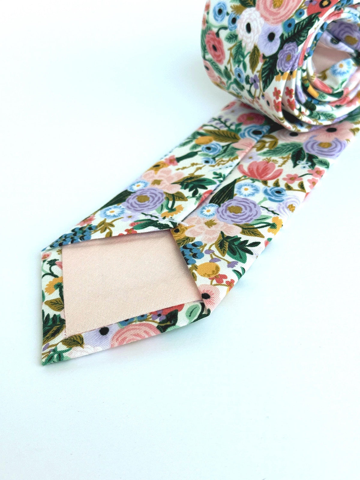 Pastel Floral Tie, Wedding Tie, Spring Wedding Tie, Groomsmen Tie, Rifle Paper Co Floral Necktie, Father’s Day Gift