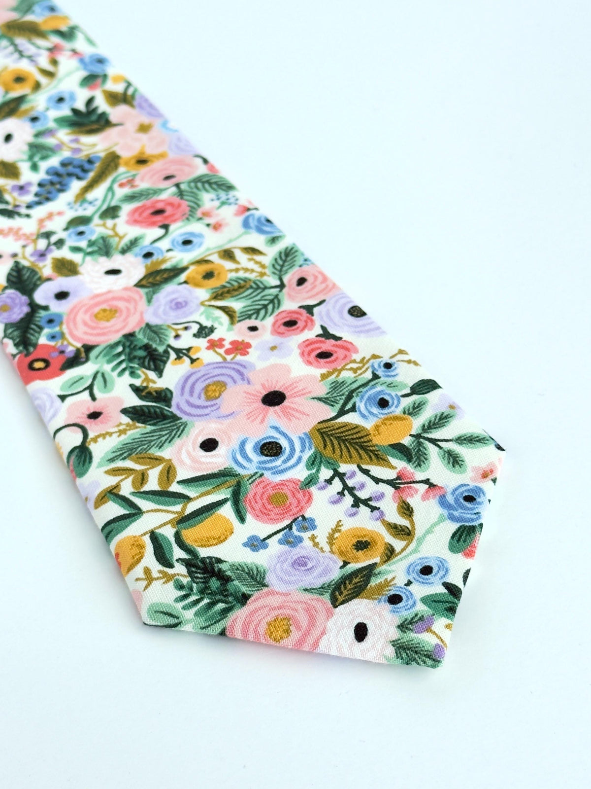 Pastel Floral Tie, Wedding Tie, Spring Wedding Tie, Groomsmen Tie, Rifle Paper Co Floral Necktie, Father’s Day Gift