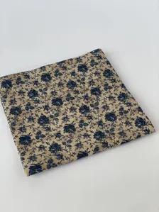 Navy Blue Floral Necktie, Tan Wedding Tie for Groom, Vintage Botanical Tie, Rustic Wedding Men’s Tie, Fall Wedding Accessory