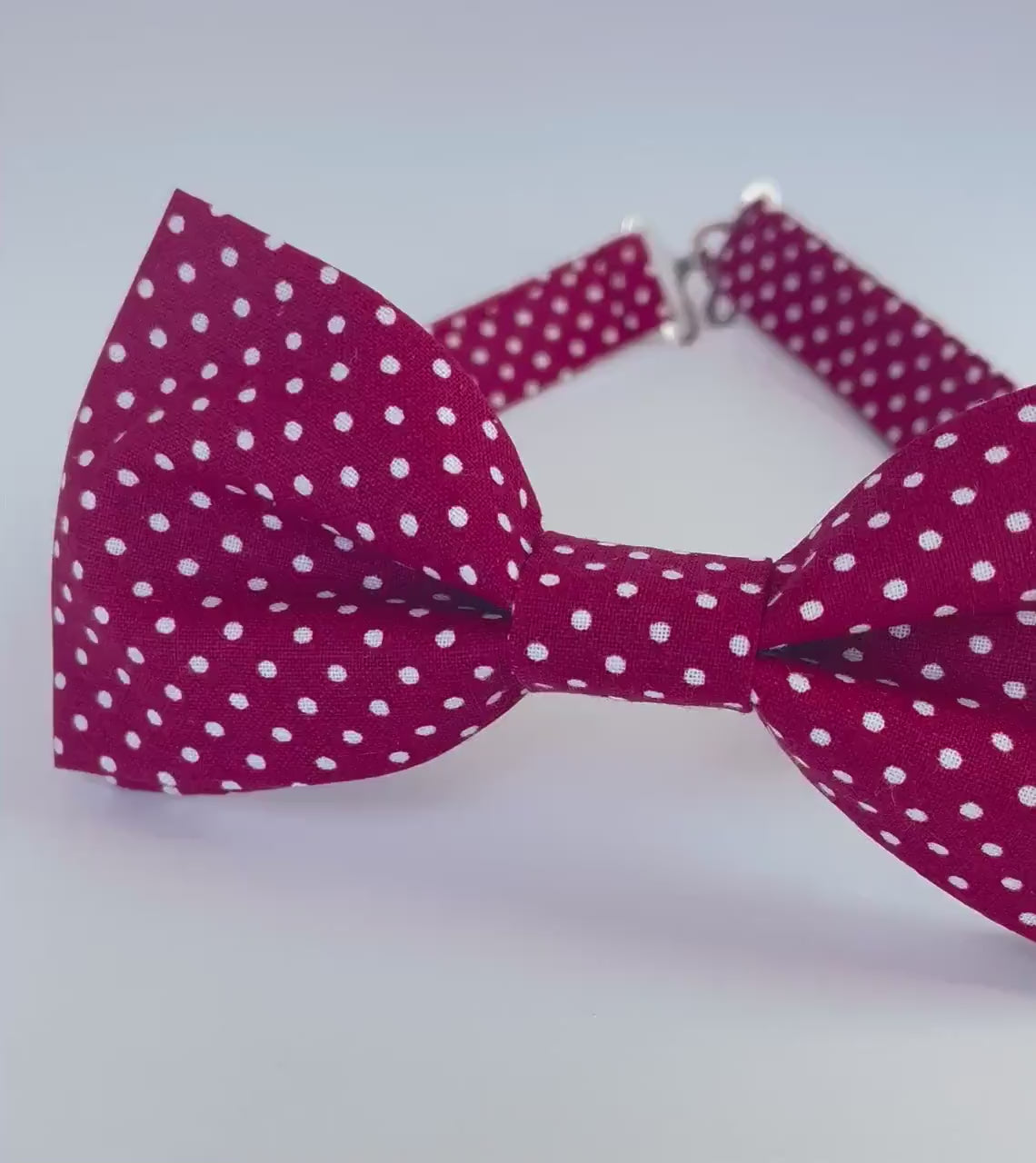 Burgundy white polka dot bow tie for men, boys, suspenders, pocket square, wine wedding bowtie, grooms, groomsmen burgundy tie, gift for him