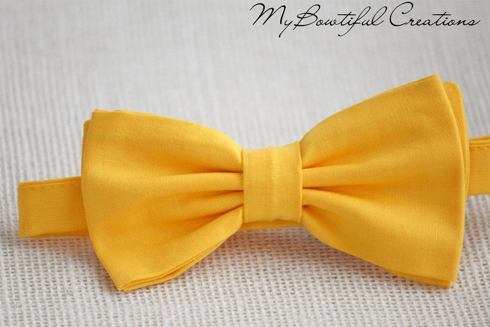 Yellow bow tie, bow tie fow men, bow tie for boys, baby boy bowite, summer bow tie, wedding yellow