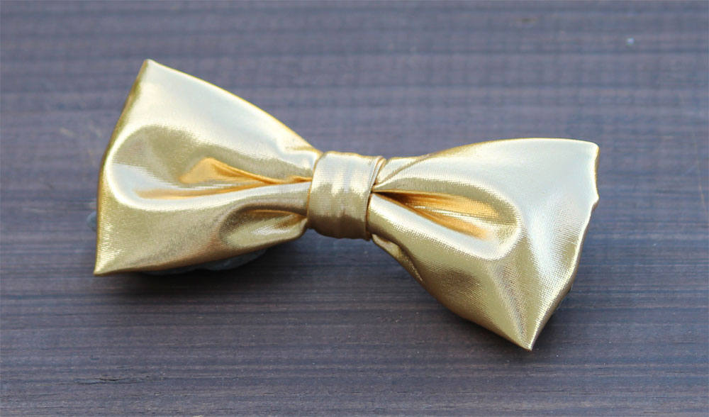 Gold bow tie, golden metalic bow tie, wedding bow tie, groomsmen bow tie, ring boy bow tie, ring bearer bow tie