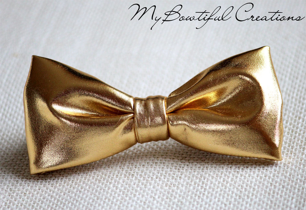 Gold bow tie, golden metalic bow tie, wedding bow tie, groomsmen bow tie, ring boy bow tie, ring bearer bow tie