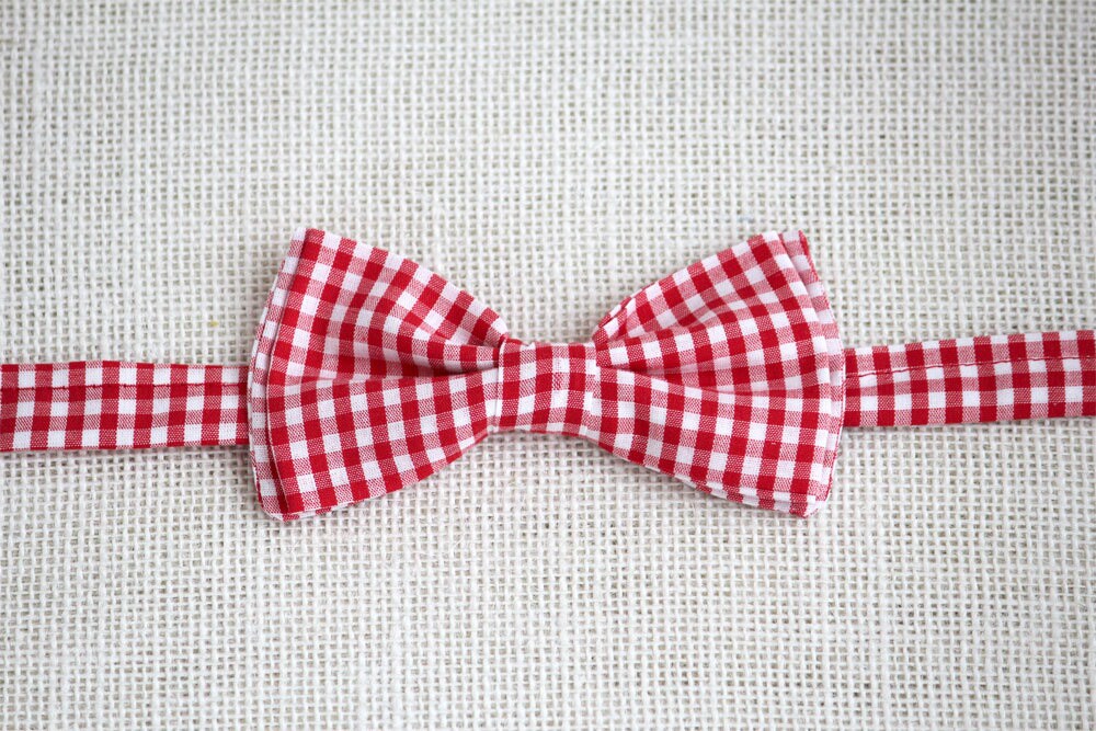 Plaid red bow tie, kids bow tie, mens bow tie, fathers day, gift for him, baby boy bow tie, ring bearer bow tie