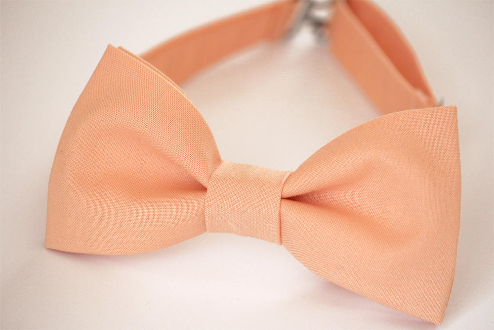 Peach Bow Tie, Mens Bow Tie, Kids Bow Tie, Groomsmen Bow tie, Boys Bow Ties, peach wedding