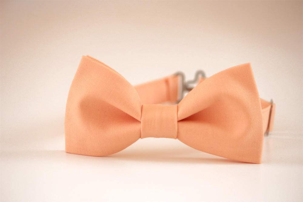 Peach Bow Tie, Mens Bow Tie, Kids Bow Tie, Groomsmen Bow tie, Boys Bow Ties, peach wedding