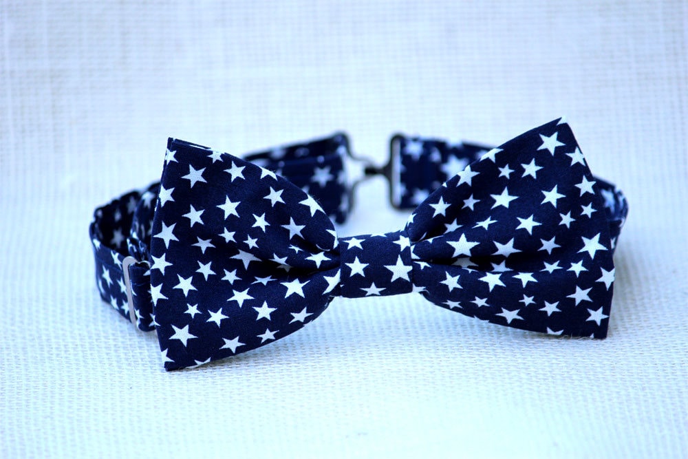 Patriotic bow tie,Navy Stars bow tie, American bow tie,boys independance day bow tie, 4th july bow tie, mens bow tie, navy baby bow tie