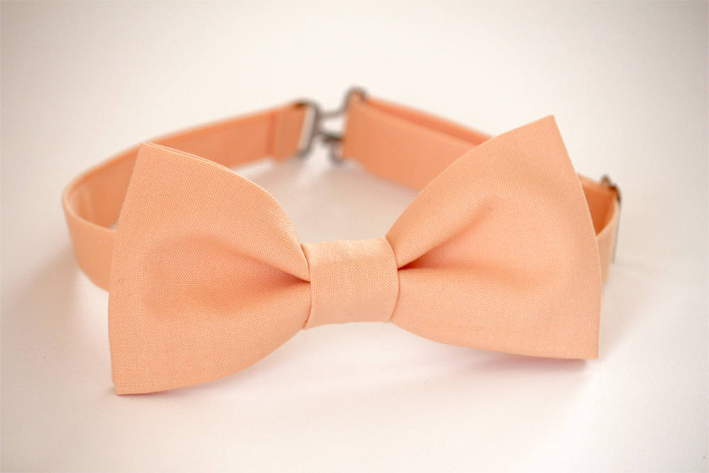 Peach Bow Tie, Mens Bow Tie, Kids Bow Tie, Groomsmen Bow tie, Boys Bow Ties, peach wedding