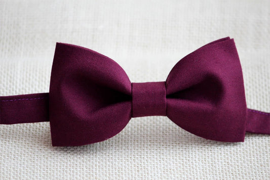 Eggplant mens bow tie, burgundy bow tie, purple bow tie, purple wedding bowtie,wine bow tie, prom bow tie, groomsmen bow tie, ringboy bowtie