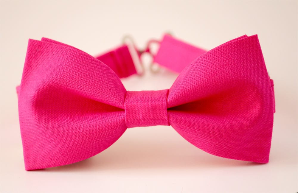 Hot pink bow tie, Easter bow tie, Wedding bow tie, bright pink bow tie, groomsmen bow tie, ringbearer bow tie, groom bow tie, ringboy bowtie