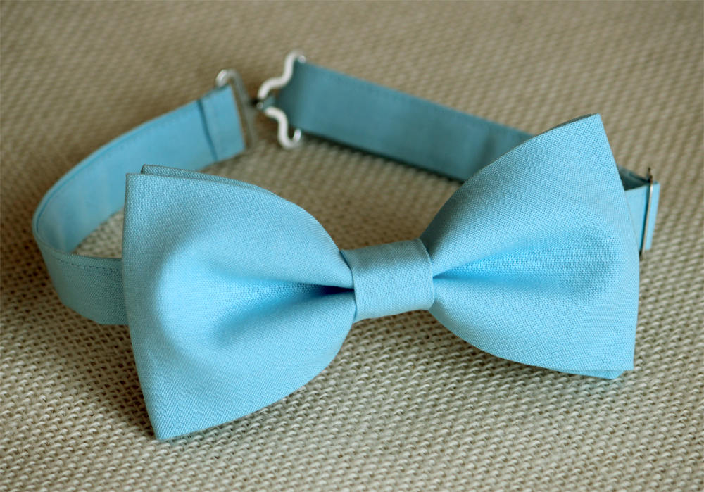 Blue bow tie, men's wedding bow tie, ring bearer bow tie, groom bowtie, groomsmen bow tie, boys bow tie, kids bow tie, blue pocket square