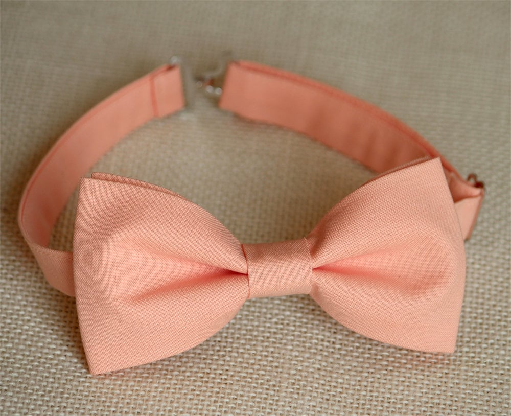 Blush peach bow ties, men's wedding bow tie, peach boys bow tie, blush peach kids bow tie, groom bow tie, groomsmen bowtie, ringboy blush