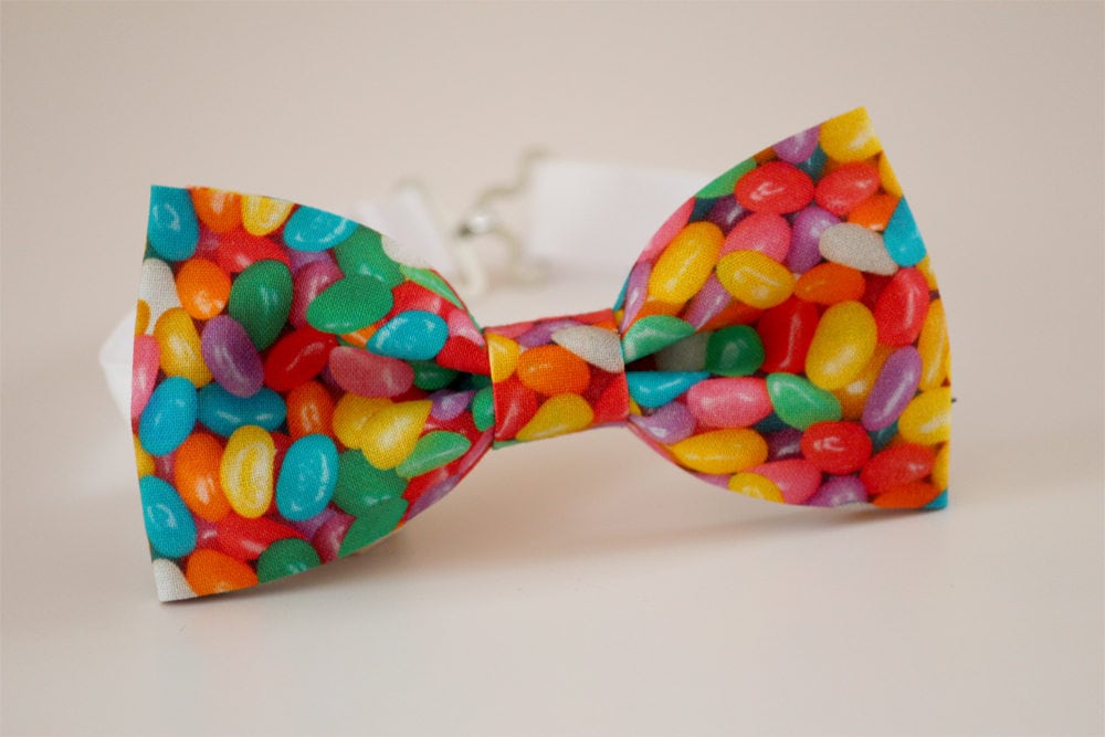 Easter bow tie, boy's bow tie, jellybean candy bow tie, jelly bean boy bow tie, wedding bow tie, Valentine's bow tie, kid's Easter bow tie