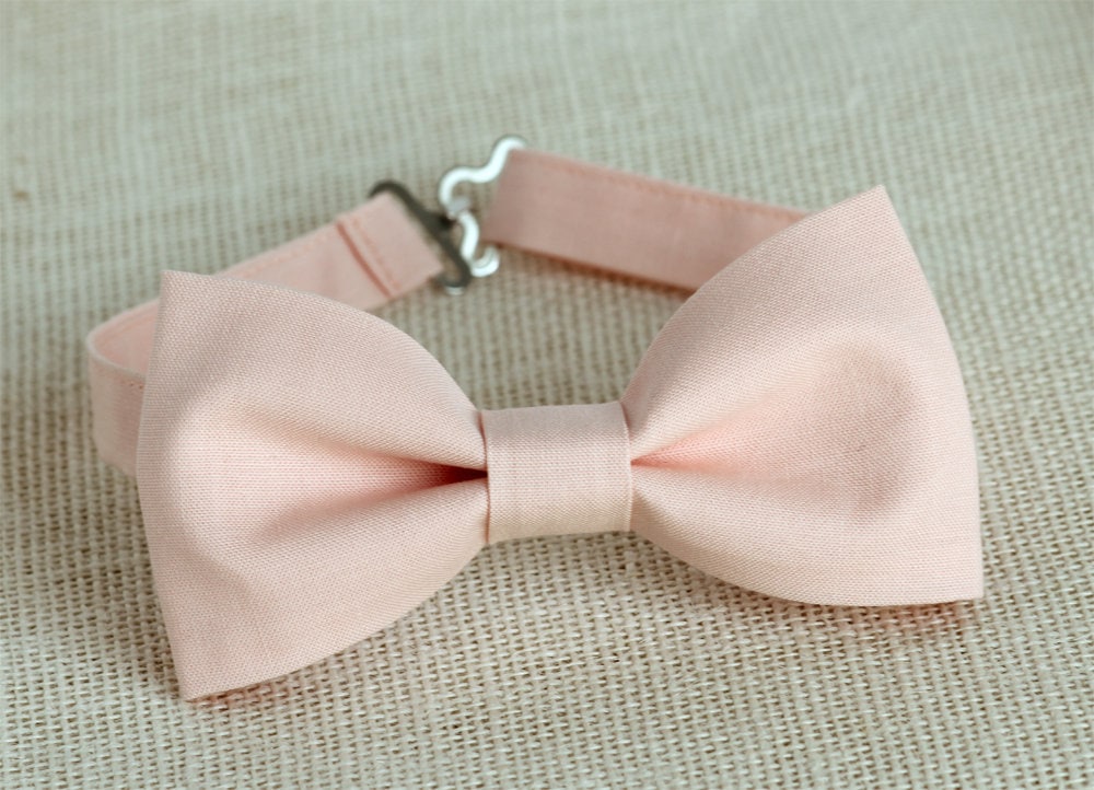 Blush Pink Bow Tie, Boys Bow Ties, Men's Bow tie, blush pink wedding accessory, light pink bow tie, ring bearer bow tie, grooms bow tie