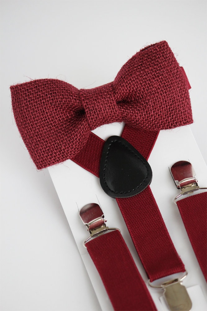 Burgundy bow tie, burlap bow tie, wedding bow tie, grooms bow tie, ring bearer bow tie, rustic wedding, mens bowties, fall pictures outfit