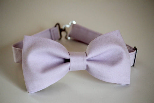 Light purple bow tie, lilac bow tie, lavender bow tie, men's bow tie, lavender wedding bow tie, ringbearer bow tie, groomsmen bow tie