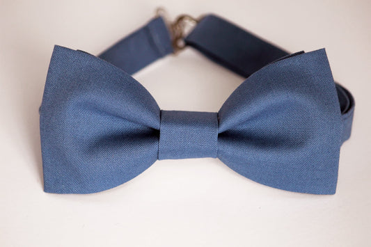 Slate blue bow tie, dusty blue bow tie, steel blue bow tie, wedding mens bow tie, groomsmen bow tie, kids bow tie, ringboy, ring bearer bow