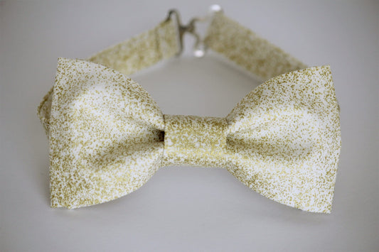 Ivory gold bow tie, shimmer gold bow tie, Golden sparkle bow tie, golden wedding bow tie, grooms, groomsmen, ringboy, ring bearer,