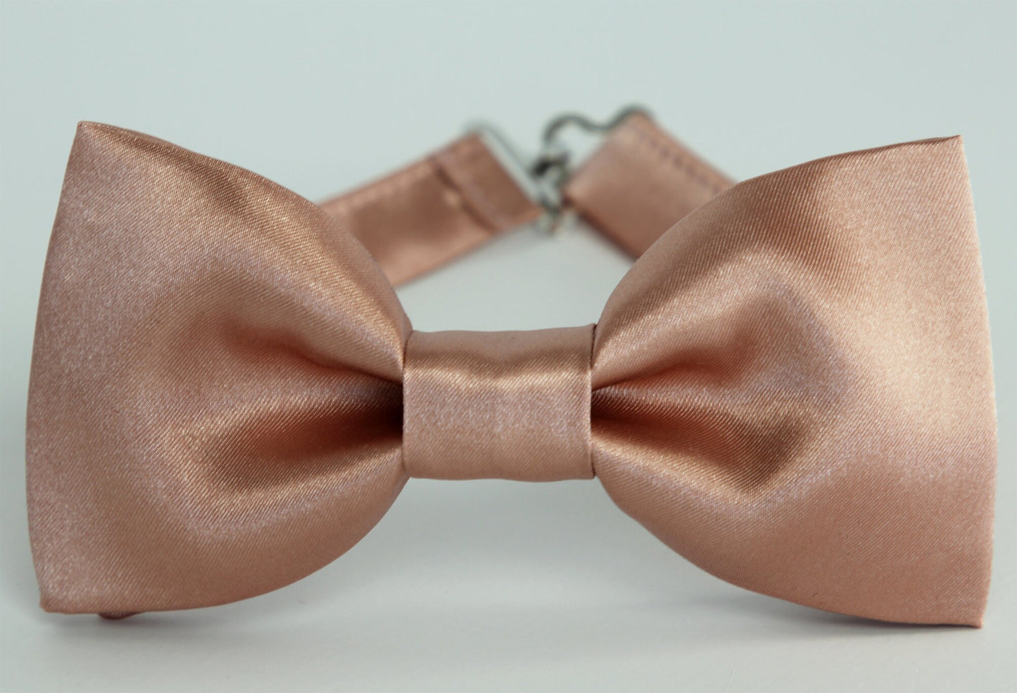 Rose gold satin bow tie, mens bow tie, wedding bow tie, grooms, groomsmen bow tie, ring bearer bow tie, ringboy bowtie, boys bow tie