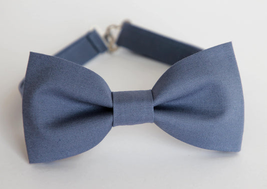 Slate blue bow tie, dusty blue wedding bow tie, grooms, ring boy, ring bearer slate blue bow tie, mens slate bow tie, prom bow tie