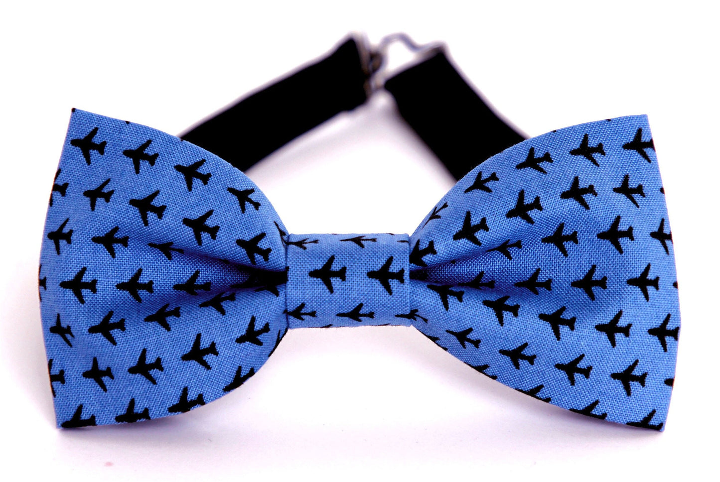 Airplane bow tie, avia bowtie, pilot bow tie, gift for him, gift for pilot, traveler gift, blue black planes bow tie, mens bow tie, boys tie