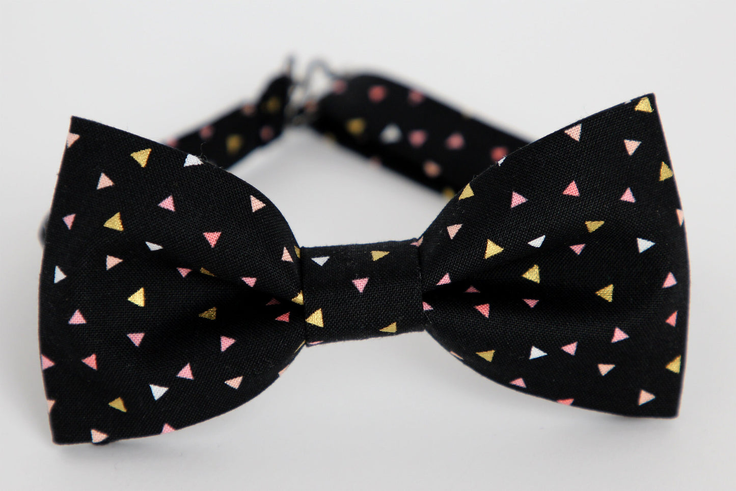 Black with triangles bow tie, gold blush bow tie, sparkles bow tie, mens wedding bow tie, grooms bow tie, boys party bowtie, gift for him