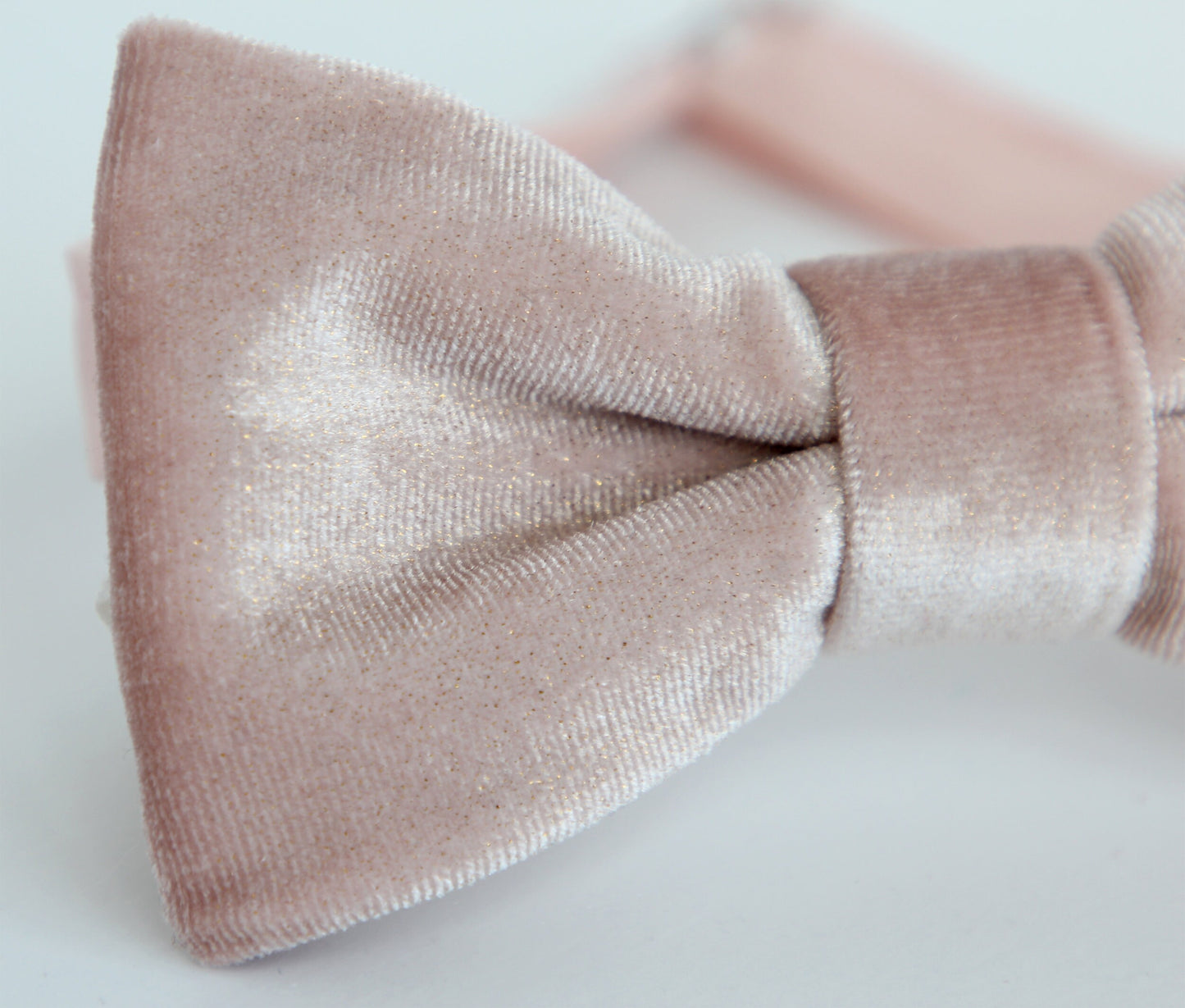 Blush glitter velvet bow tie, Wedding bow tie, men bowtie, boys blush bow tie, kids velvet bow tie, blush bow tie, blush with gold bow tie