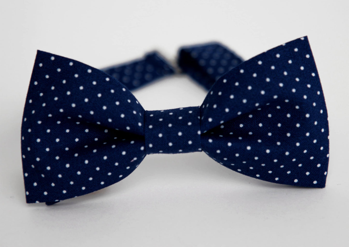 Blue white dots bow tie, dark blue with white pin dots bowtie, mens bow tie, boys bow tie, blue wedding bow tie, ringboy, photoshoot bow tie