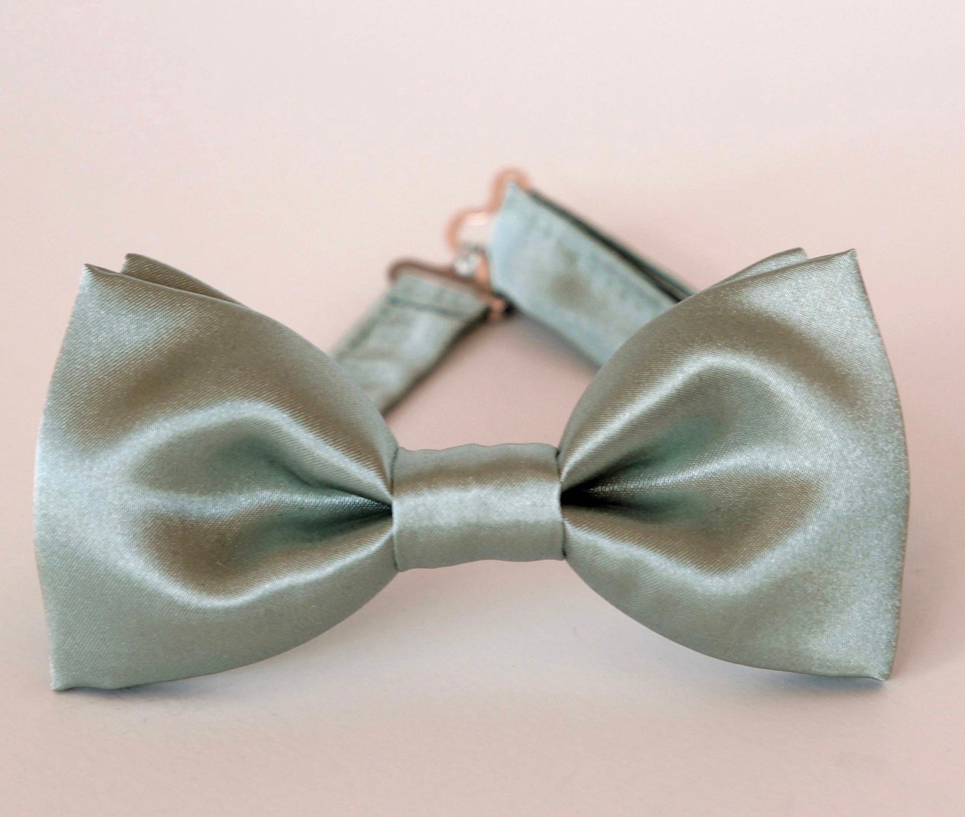 Dusty sage satin bow tie, sage silky bow tie, mens wedding bow tie, groomsmen bow tie, ring bearer bow tie, kids boys sage bow tie