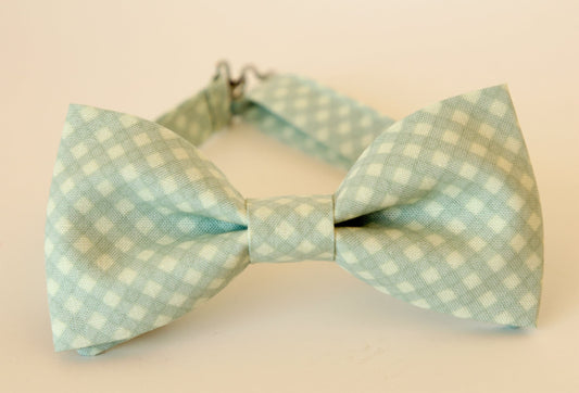 Sage gingham bow tie, mens bow tie, gift for him, sage kids boys bow tie, dusty sage bowtie, gift for him, summer bow tie