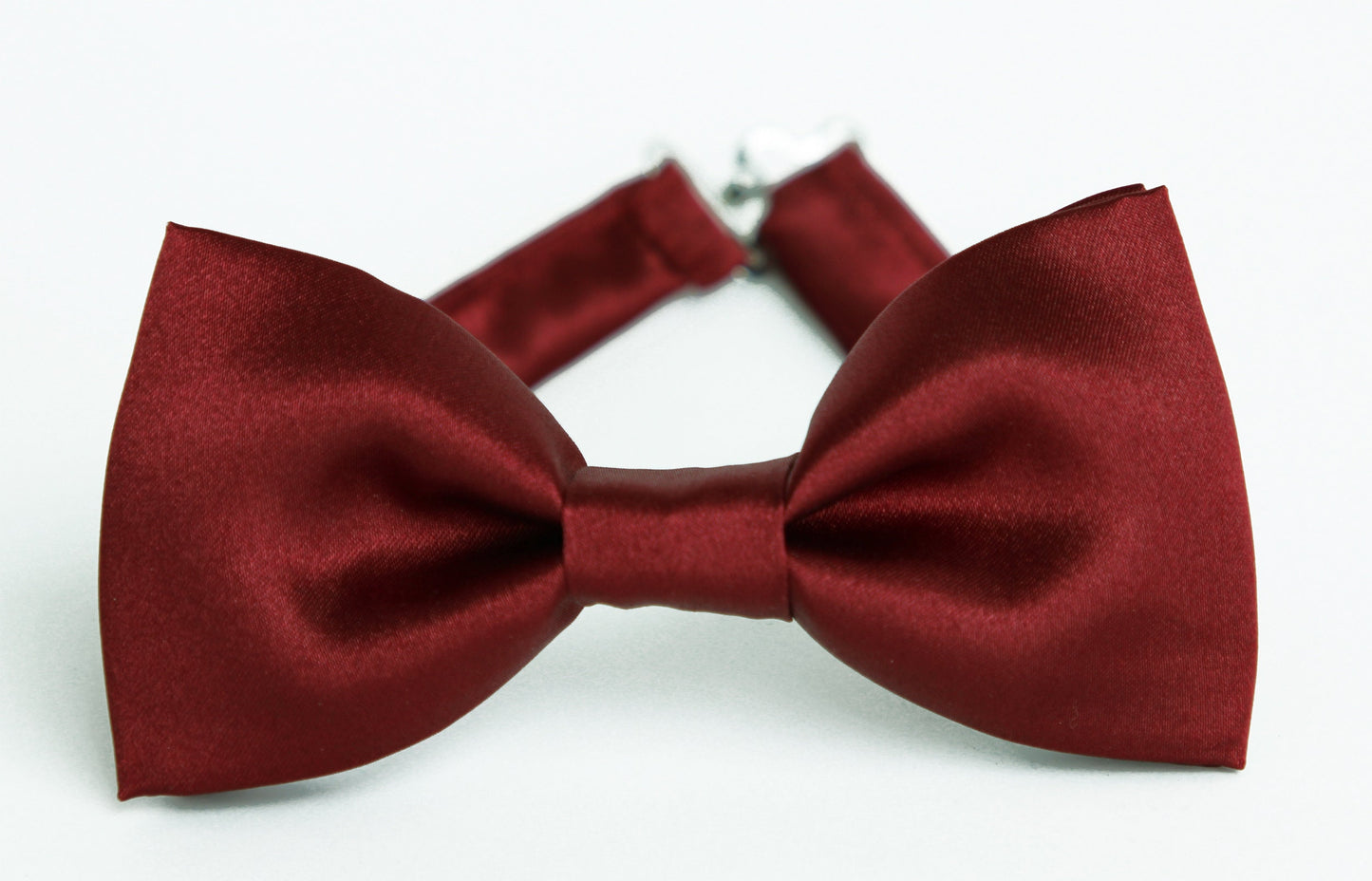 Deep red satin bow tie,mens wedding bow tie, carriage red silky bowtie, pocket square set, boys bow tie, ring bearer bow tie, groomsmen tie