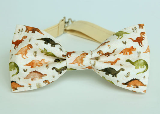 Dinosaur bow tie, dinos bow tie for men and boys, gift for him, funny bow tie, novelty bow tie, dinosaur party, dinosaurs bow tie